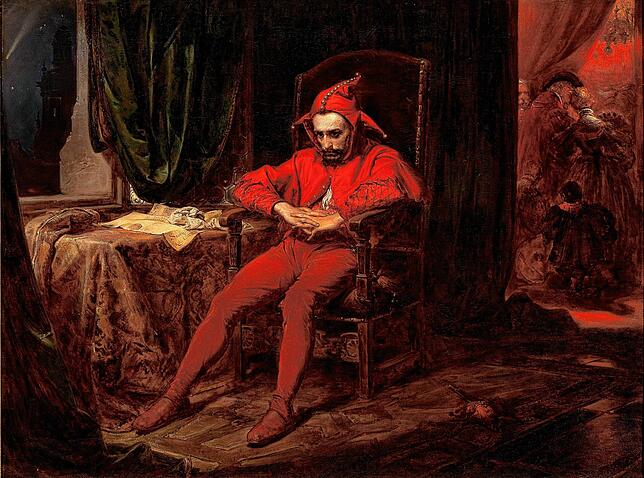Schluss mit lustig? Jan Matejkos 1862 entstandenes Porträt des konsternierten Hofnarren Sta?czyk (als die Kunde vom Verlust von Smolensk ...