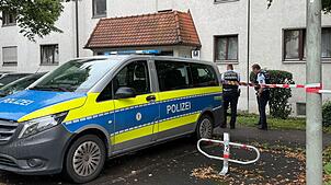 Polizisten sind im Einsatz