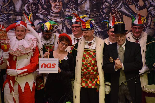Bild 9: Bilder vom Empfang des Stockacher Narrengerichts von Annegret Kramp-Karrenbauer im Bürgerhaus