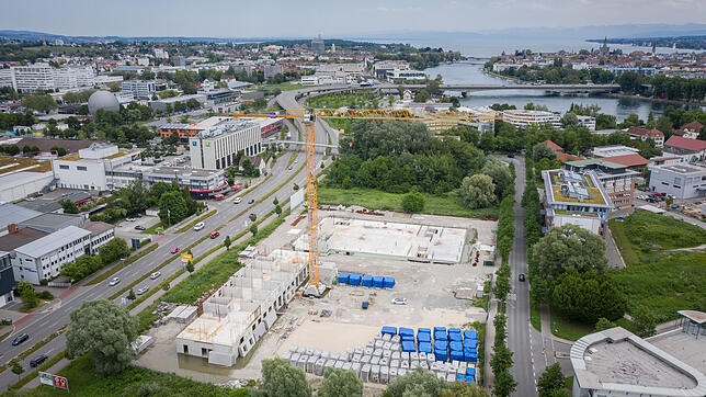 Ein Blick auf die Baustelle des einstigen Großprojekts Maxx-e-motion aus dem Sommer 2019. Der Käufer des Areals will die Baustelle ...