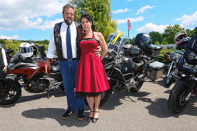 Bild 3: Diese Motorradfahrer sorgen am Bodensee für Staunen - so schick!
