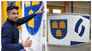 Luca Kühne beim Bundeswettbewerb in Bühl. In einer Zeit von zwölf Stunden muss er das Wappen der Stadt Bühl mit seinen Rundbögen und ...