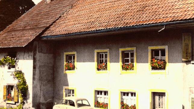 So präsentiert sich der Wallbacher Blasihof etwa um das Jahr 1950 herum.