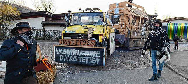 Bild 28: So schön war die gemeinsame Straßenfasnet in Oberlauchringen