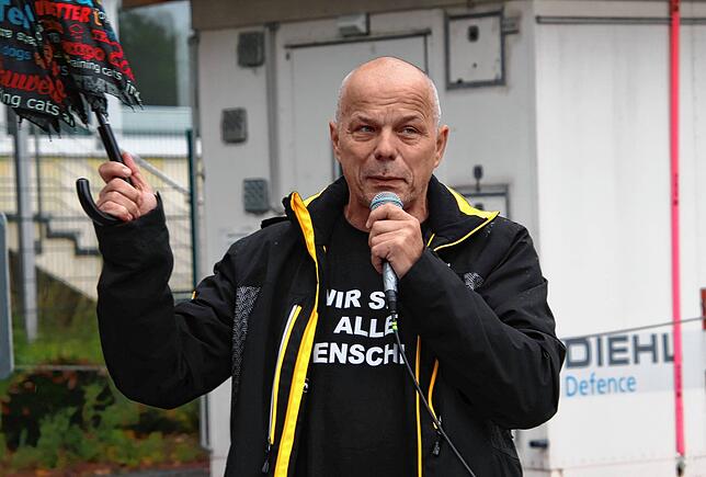 Ralph Bühler aus Heidelberg war Anmelder einer Demonstration in Überlingen.