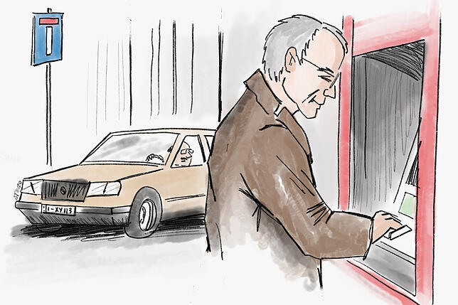 Bild 4: Mit dieser Masche brachte ein Betrüger in Konstanz sein Opfer dazu, ihm 1000 Euro abzuheben: Eine Expertin erklärt die Psycho-Tricks des Kriminellen
