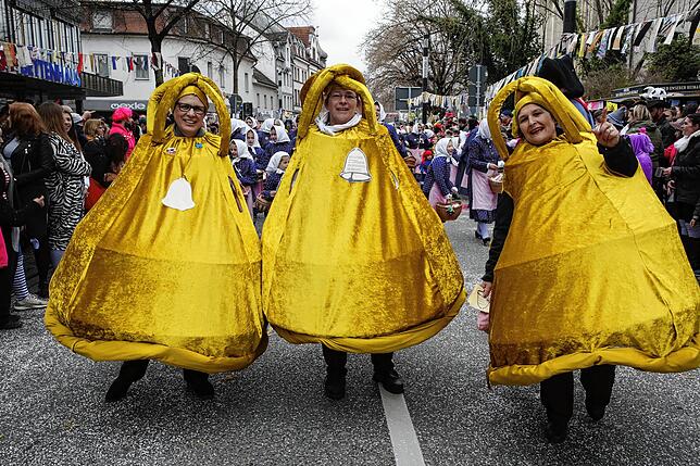 Rainer Stroppas Truppe war Jahr für Jahr mit dem ellenlangen Fahrrad unterwegs.