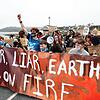 Fridays-For-Future-Aktivisten protestieren Anfang Juni am Rande des G7-Gipfels in Falmouth gegen die Klimapolitik der Industriestaaten.