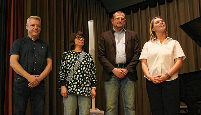 25 Spenden: (von links) Frank Richter, Eva Erndt, Christian Morlock und Stefanie Fiedler.