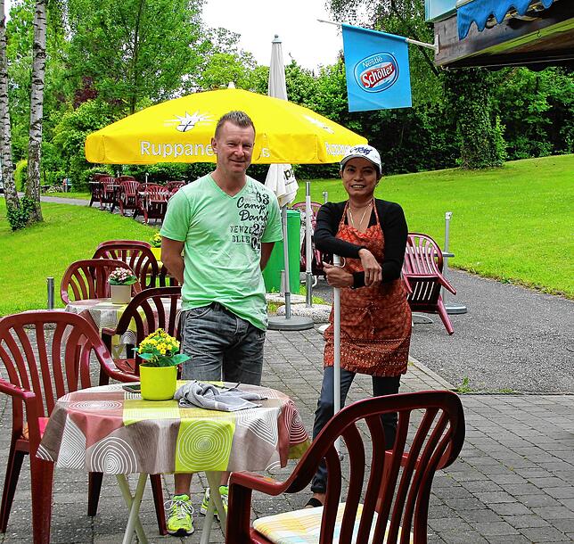 Samran und Oli Krüger vom Strandbadbistro Litzelstetten.