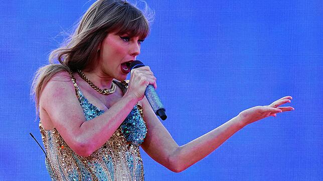 Taylor Swift während ihrer Eras Tour im Murrayfield Stadium in Edinburgh Anfang Juni.