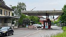 Die Grenze zwischen Deutschland und der Schweiz am Konstanzer Übergang Tägerwilen. Am Donnerstag gegen 8 Uhr war sie weiterhin ...