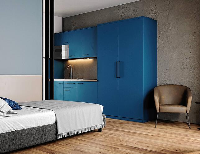 Die kleinsten Apartments des Serviced-Hauses sind ab 18 Quadratmeter groß.