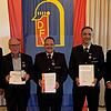 Die Geehrten des Kreisfeuerwehrverbands (von links): Thomas Mutter, Manfred Weber, Clemens Huber, Edin Muslic und Oliver Kraus.