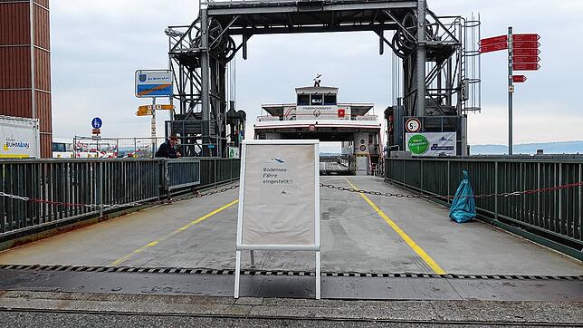 Die Fährverbindung zwischen Friedrichshafen und Romanshorn wird am 17. März eingestellt.