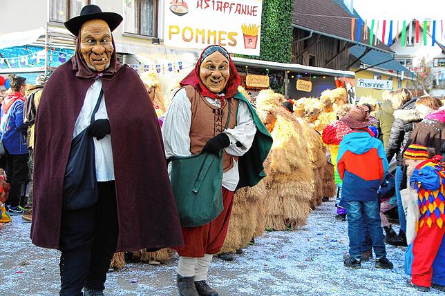 Bild 18: 56 Zünfte am Start beim Kleggau-Narrentreffen - hier die Bilder