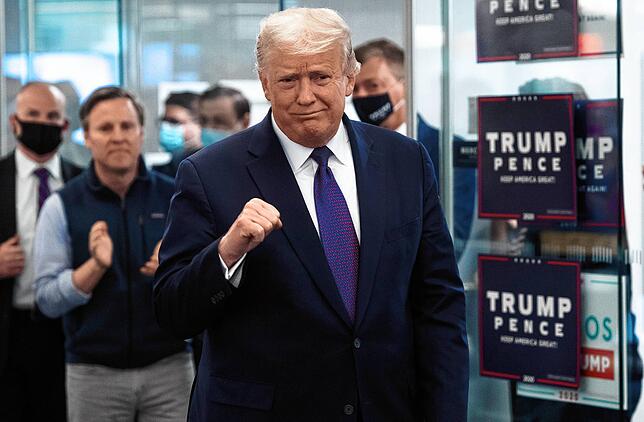 Zuversichtlich am Wahltag: US-Präsident Donald Trump
