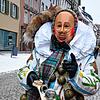 Strählen mit Doppelmaske wie hier im Jahr 2021 in Villingen: Solche Szenen werden sich am 28. Februar, dem Fastnachtsmontag, wohl in ...