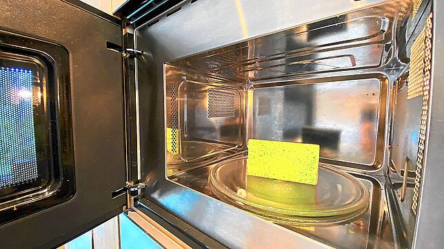 Bis zu 54 Milliarden Bakterien sitzen in einem Kubikzentimeter Schwammgewebe. Ist es da eine gute Idee, den Spülschwamm durch Erhitzen ...