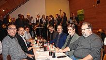 Gäste bei der Bürgerversammlung in Gaiß (von links): die Gemeinderäte Peter Kaiser und Harald Würtenberger, Ortsvorsteher Torsten ...