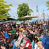(Archivbild) So sah es bei der WM 2018 vor der Konstanzer Hafenhalle aus. Lange vor Corona und natürlich im Sommer.