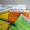 Die Unterlagen zur Europawahl und Kommunalwahl in Singen.