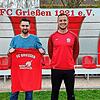 Neuzugang: Trainer Jörg Ritter (rechts), der beim FC Grießen verlängert hat, freut sich, dass Tobias Axler im Sommer vom SC Lauchringen ...