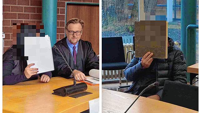 Die beiden Angeklagten aus dem Schwarzwald, eine 34-Jährige (links) und ein 47-Jähriger, wurden nach einem Verständigungsgespräch zu ...