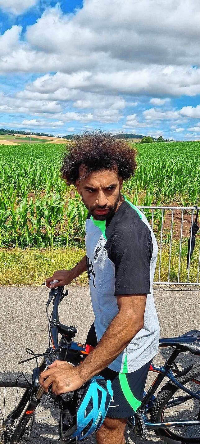Mohamed Salah auf dem Weg zurück ins Hotel.