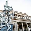 Die S21-Statue von Peter Lenk, hier noch an ihrem Stuttgarter Standort vor dem Stadpalais. Derzeit steht die Skulptur in Lenks Garten in ...