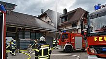 Das Lager des Winzervereins Hagnau war Übungsobjekt bei der Hauptprobe der Freiwilligen Feuerwehr Hagnau. Hier startete die Wehr einen ...