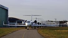 Derzeit herrscht Hochbetrieb am Flughafen Friedrichshafen. Viele Teilnehmer des Weltwirtschaftsforums in Davos machen hier einen ...