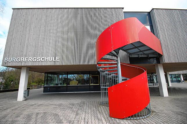 Gespenstische Ruhe auf dem Schulhof: Die Überlinger Burgbergschule in Zeiten von Corona.