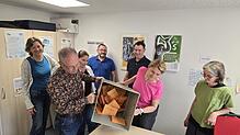 Sie waren als Wahlhelfer bei der Kommunalwahl in Uhldingen-Mühlhofen im Einsatz: (von links) Regina Hippe, Uwe Poisel, Kathleen Müller, ...