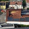 Der Rewe-Markt in Lauchringen nach dem Einsturz.