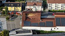 Der Rewe-Markt in Lauchringen nach dem Einsturz.