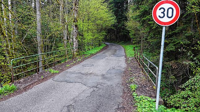 Die Gemeindestraße zwischen Wickartsmühle und Mühlefeld ist in einem schlechten Zustand und soll saniert werden.
