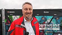 Stefan Dittrich, Regionalvorstand der Region Bodensee/Oberschwaben bei den Johannitern beim Southside Festival 2024.