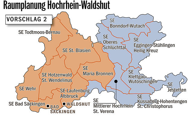 Bild 2: Pastoral 2030: Wie könnte die Struktur der katholischen Kirche am Hochrhein künftig aussehen? Einblick in die Überlegungen der Erzdiözese.