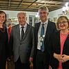 Gratulanten: Kommunaldezernentin Caren-Denise Sigg (Landratsamt), der neue Ehrenbürger Helmut Huber, Bürgermeister Michael Thater und ...