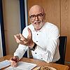 Bürgermeister Rainer Stolz im Gespräch mit der Stockacher SÜDKURIER-Redaktion.
