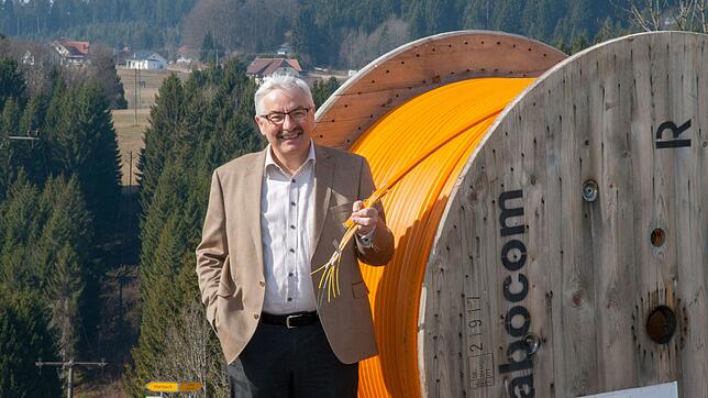 Großes Projekt: Der Breitbandausbau war eines der wichtigsten Themen in der Amtszeit von Helmut Kaiser als Bürgermeister von Dachsberg.