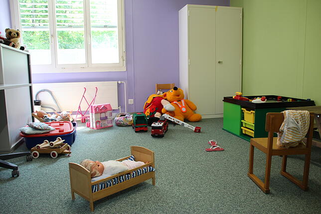Das Asylzentrum in Embrach hat ein Spielzimmer für die Kinder eingerichtet.