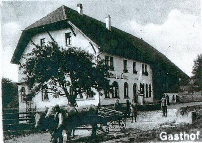 Der Gasthof Kranz nach dem Wiederaufbau in den 1920er-Jahren.