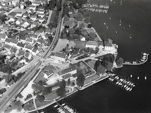 Der Bereich um Zollhaus und Hotel Adler im Mai 1978.
