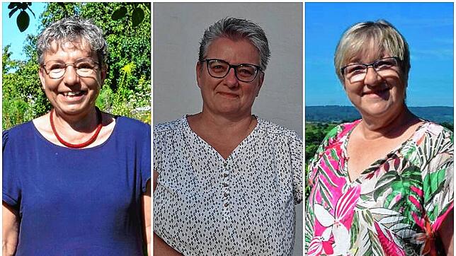Stephanie Sandkühler, Nicola Benz und Brigitte Waldenmaier (von links) engagieren sich in Markdorf in unterschiedlichen Vereinen.