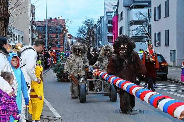 Bild 44: In Petershausen steht der Narrenbaum! Alle Fotos vom Freitagabend