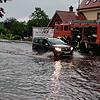 Ein Unwetter am Montag, 21. Juni, hinterlässt großen Schaden in Bonndorf. Auch Straßen wurden überschwemmt. Die Feuerwehr war im ...