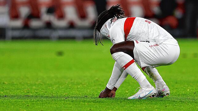 Hatte in der Nachspielzeit die Chance zum 2:2: Stuttgarts Tanguy Coulibaly.