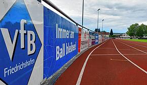 Das Stadion-Gelände des VfB Friedrichshafen an der Teuringer Straße.